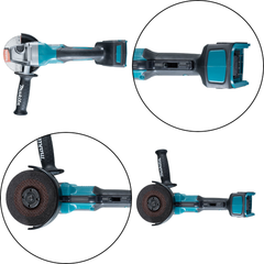 Esmerilhadeira Angular 125 mm Motor BL Sem Bateria Sem Carregador GA016GZ Makita