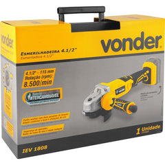 Esmerilhadeira 4.1/2  18v Sem Bateria Sem Carregador Iev1808