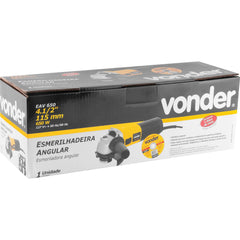 Esmerilhadeira Angular 4.1/2" Eav 650 c/ Disco 127V Vonder