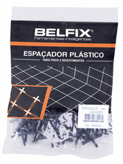 Espaçador Plástico p/ Piso/Azulejo 1mm c/ 100 peças - Belfix