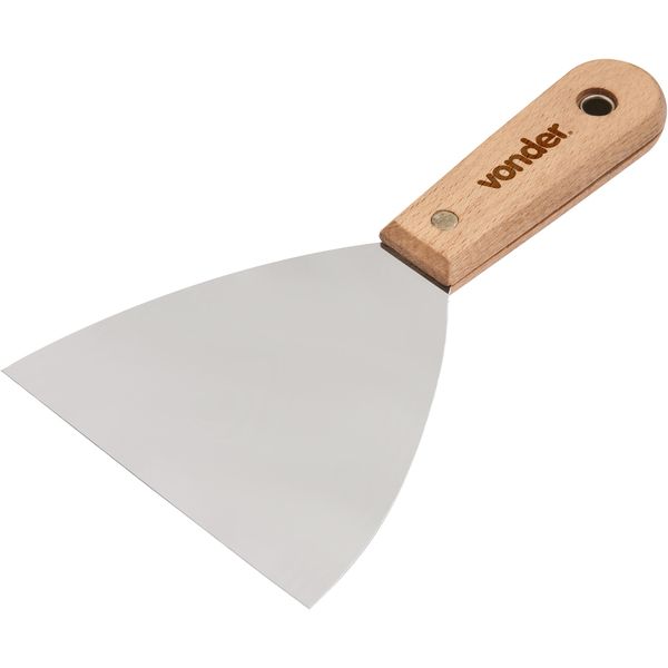 Espatula betumadeira aço inox 4.3/4" 12cm cabo mad Vonder
