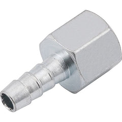 Espigão Fixo Fêmea Para Mangueira 1/4  Rosca 1/4  Npt Aço Zi
