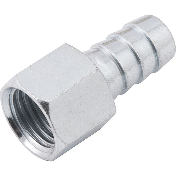 Espigão Fixo Fêmea Para Mangueira 3/8  Rosca 1/4  Npt Aço Zi