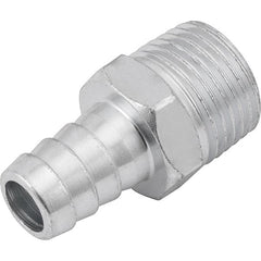 Espigão Fixo Macho Para Mangueira 1/2  Rosca 1/2  Npt Aço Zi
