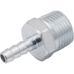 Espigão Fixo Macho Para Mangueira 1/4  Rosca 1/2  Npt Aço Zi