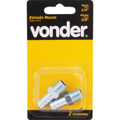 Espigão Fixo Macho Mangueira 3/8 Rosca 1/4 Npt Aço Zi Vonder