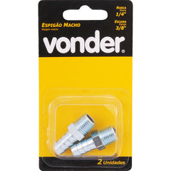 Espigão Fixo Macho Mangueira 3/8 Rosca 1/4 Npt Aço Zi Vonder