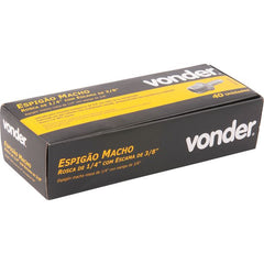 Espigão Fixo Macho Mangueira 3/8 Rosca 1/4 Npt Aço Zi Vonder