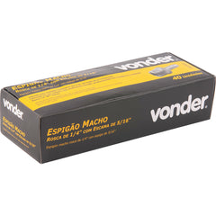 Espigão Fixo Macho Mangueira 5/16 Rosca 1/4 Npt Aço Z Vonder