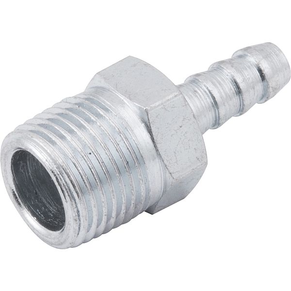 Espigão Fixo Macho Para Mangueira 1/4  Rosca 3/8  Npt Aço Zi