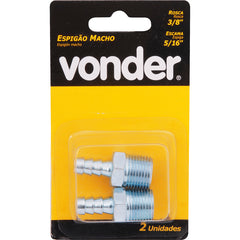 Espigão Fixo Macho Para Mangueira 5/16  Rosca 3/8  Npt Aço Z
