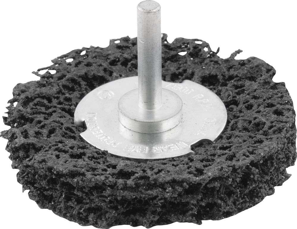 Esponja abrasiva 75mm haste 1/4" preta Vonder