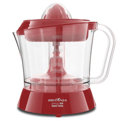 Espremedor de Frutas Bellagio 350 Super Turbo 35W Britânia Vermelho Com Jarra 1,5L 127V