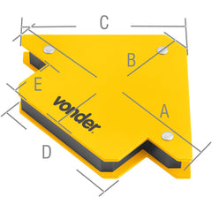 Esquadro Magnético Para Soldador 10 Kgf Vonder