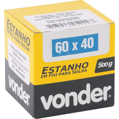 Estanho fio 1,0mm 60x40 500g carretel - Vonder