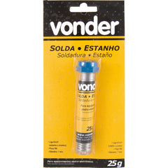 Estanho fio 1,0mm 63x37 25g tubo Vonder