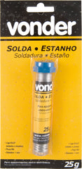 Estanho fio 1,0mm 63x37 25g tubo Vonder