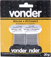 Estanho fio 1,2mm 60x40 20g cartela Vonder