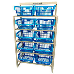 Estante Cesto Expositor Azul 80kg Presto