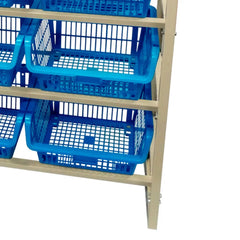 Estante Cesto Expositor Azul 80kg Presto