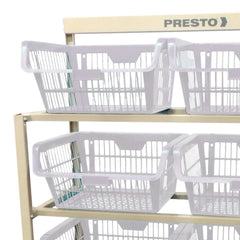 Estante Cesto Expositor Branco 80kg Presto