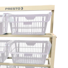 Estante Cesto Expositor Branco 80kg Presto