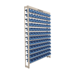 Estante Gaveteiro com 108 Gavetas n3 Azul e bege Presto