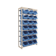 Estante Gaveteiro com 21 Gavetas n7 Azul e bege Presto