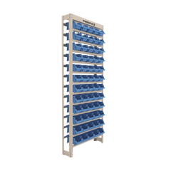 Estante Gaveteiro com 60 Gavetas n3 Azul e bege Presto