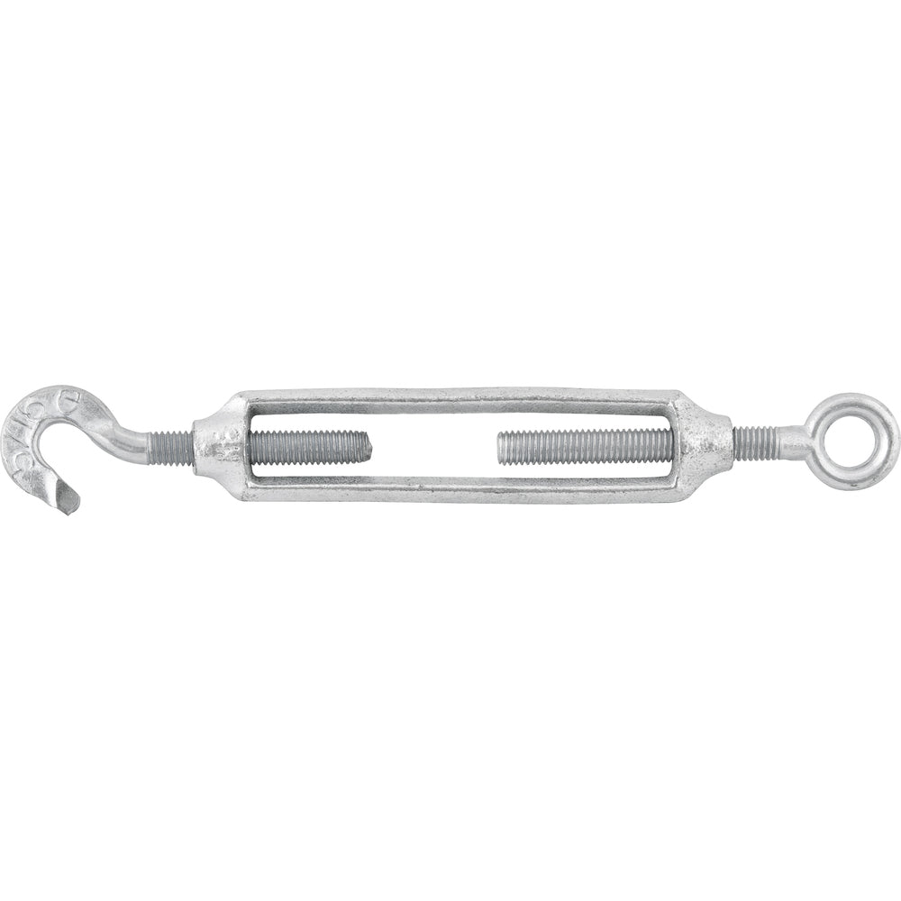 Esticador p/ cabo aço 5/8" gancho x olhal leve galv Nove54