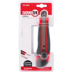 Estilete largo 18mm corpo plástico emborrachado - Nove54