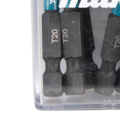 Estojo de Bits de Impacto T20-50 mm 10 Peças Makita