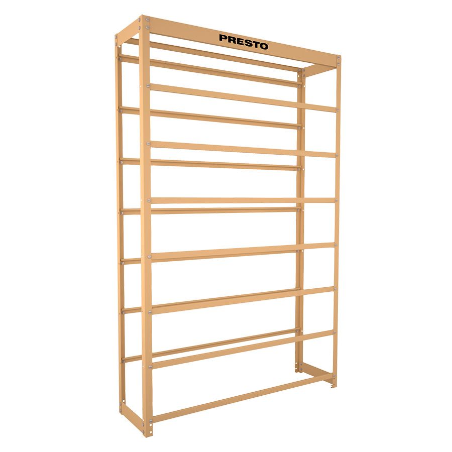 Estrutura Metalica Bege para 28 Gavetas N7 Presto