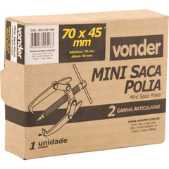 Extrator saca polia 2 garras 70mm mini articulado Vonder
