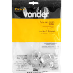 Fecho p/ Móveis Rolete c/ Parafuso 3,5X13 2 peças Vonder