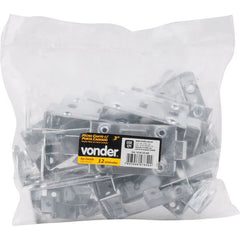 Fecho Chato Porta Cadeado 4 Zincado Pacote 12 P Vonder