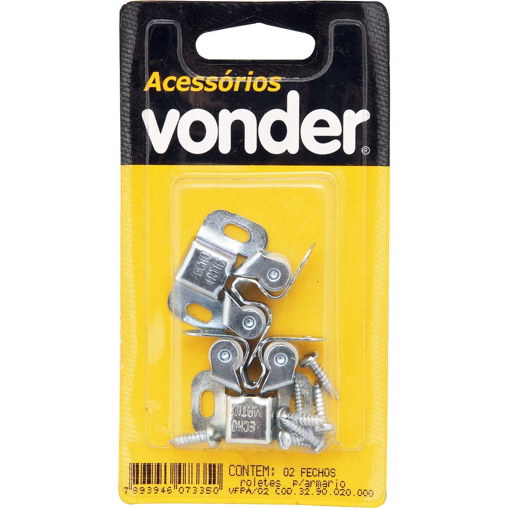 Fecho rolete para moveis com 02 peças - Vonder