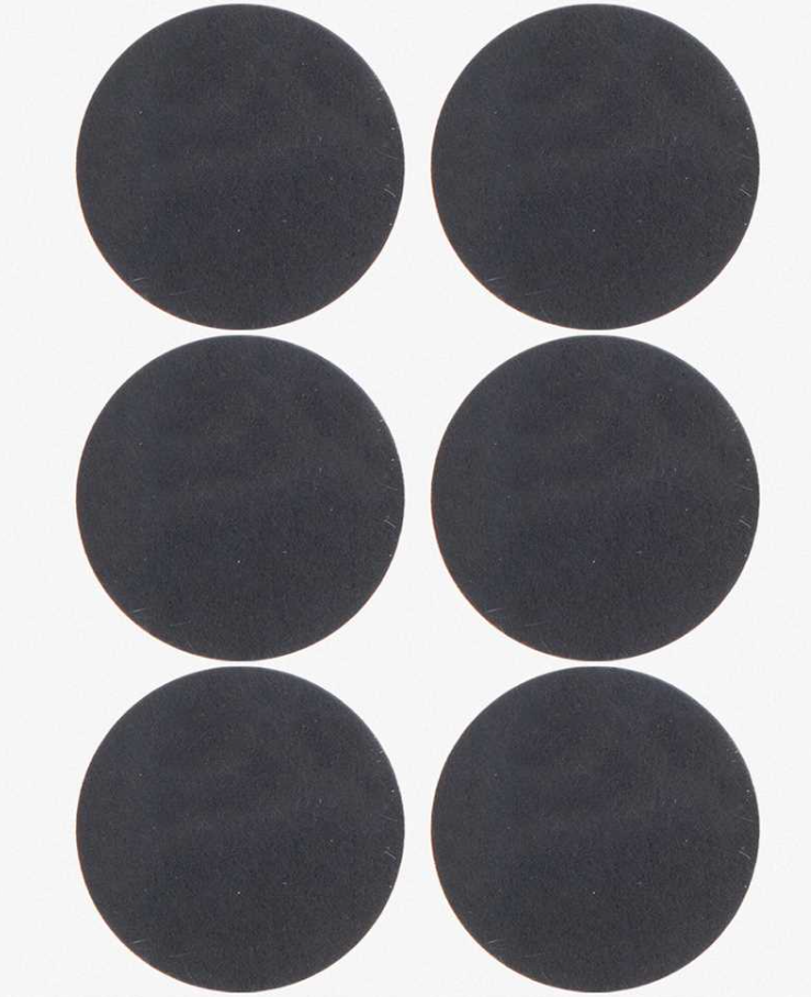 Feltro Adesivo Preto Redondo 38mm Com 6 Vonder