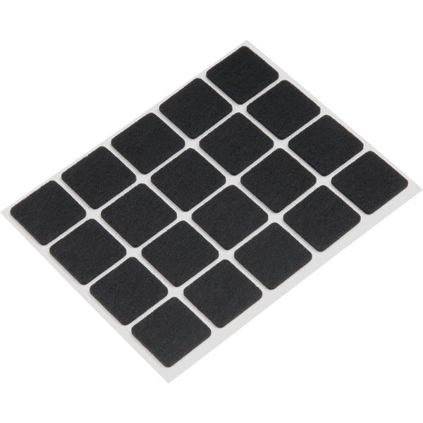 Feltro autoadesivo quadrado 22mm com 20 peças Vonder