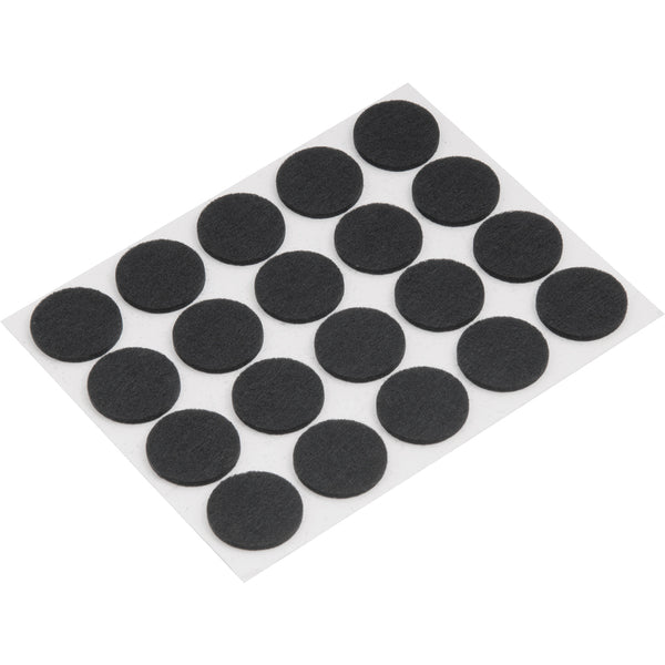 Feltro autoadesivo redondo 22mm com 20 peças Vonder
