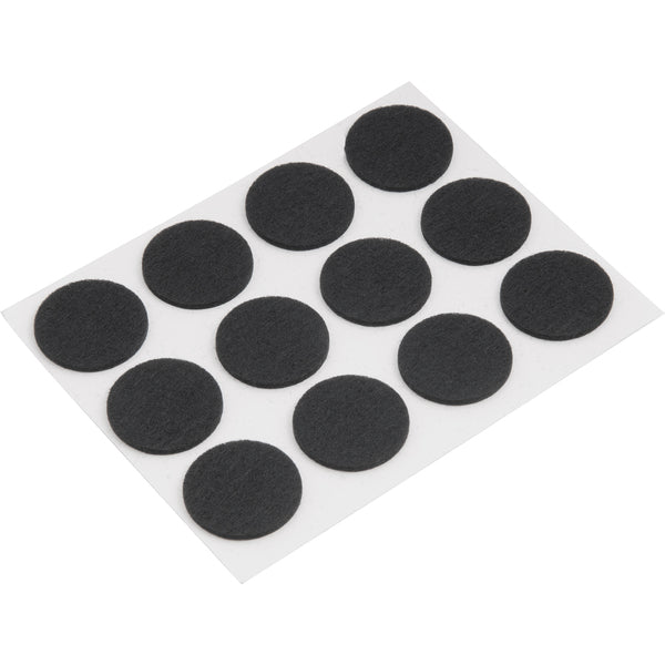 Feltro autoadesivo redondo 28mm com 12 peças Vonder