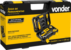 Jogo Ferramentas Com 59Pcs Vonder