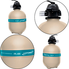 Filtro Piscina Lepono FPL400 50Mm Vazão Nominal 5500l/h até 56.000 Litros