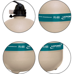 Filtro Piscina Lepono FPL600 50Mm Vazão Nominal 13000l/h até 104.000 Litros
