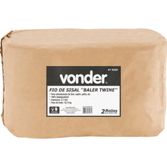 Fio De Sisal 2,7mm 9,25kg 155m/rl Natural Oleado Vonder