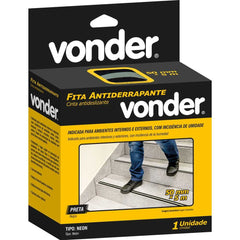 Fita antiderrapante 50mmx5m preta fotoluminescente Vonder