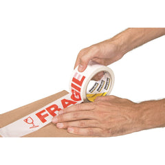 Fita adesiva para embalagem 48mmx50m branca frágil Vonder