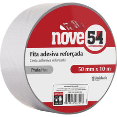 Fita adesiva reforçada silver tape 50mmx10m prata - Nove54