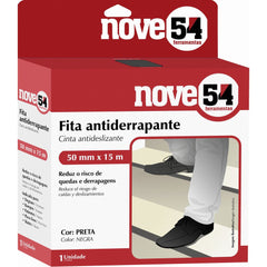 Fita antiderrapante 50mmx15m preta - Nove54