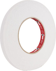 Fita dupla face espuma 12mmx1,5m branca - Nove54